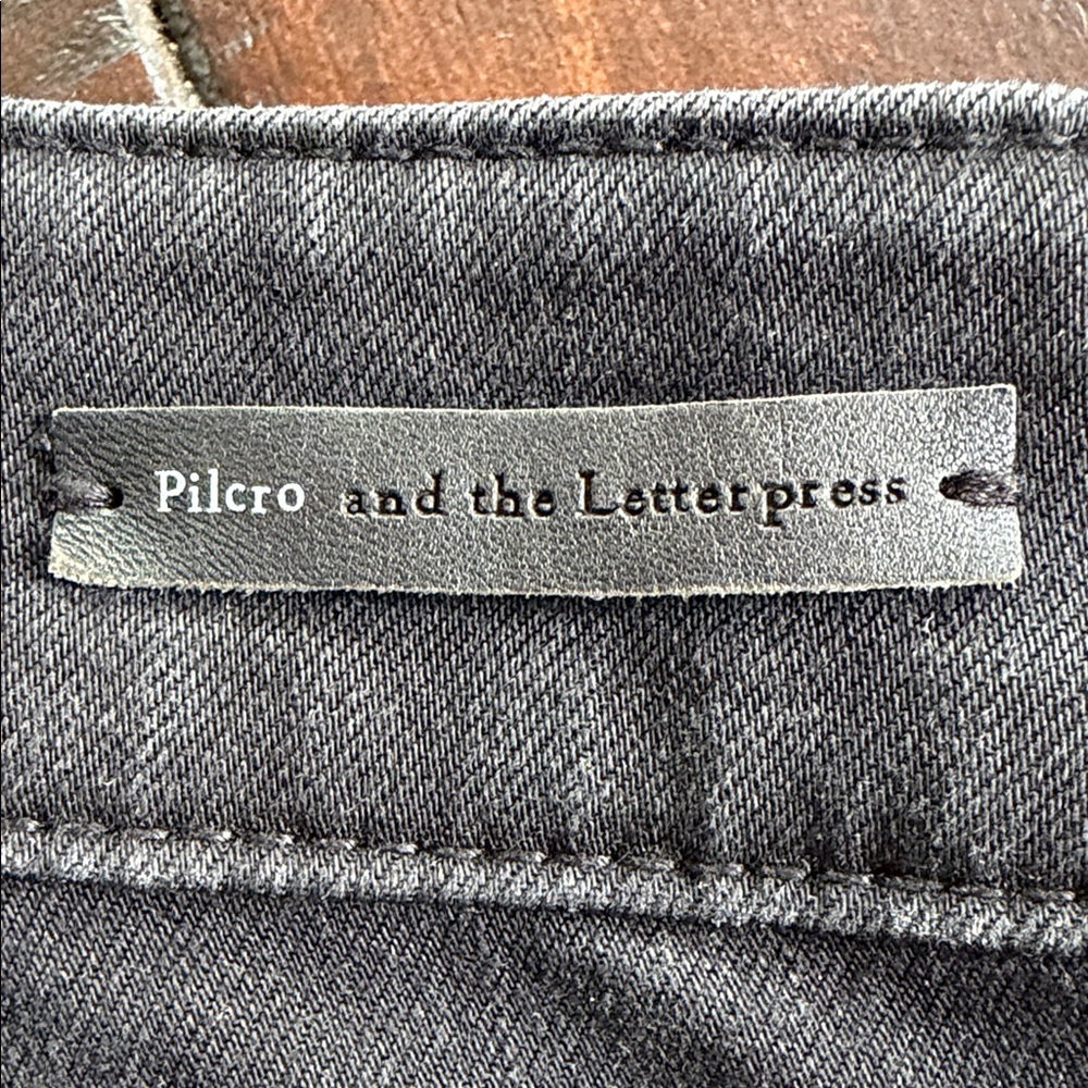 ANTHROPOLOGIE Pilcro High Rise Denim Legging Black Skinny Jeans 27